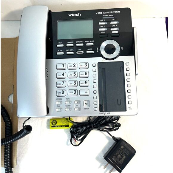 New VTECH 4-Line Business System Extension Deskset CM18245 Use w/ CM18445 - Picture 4 of 5